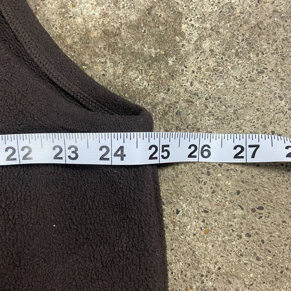 The North Face Khumbu Fleece Vest Size XL Brown Colorblock Fullzip Outdoor Wear